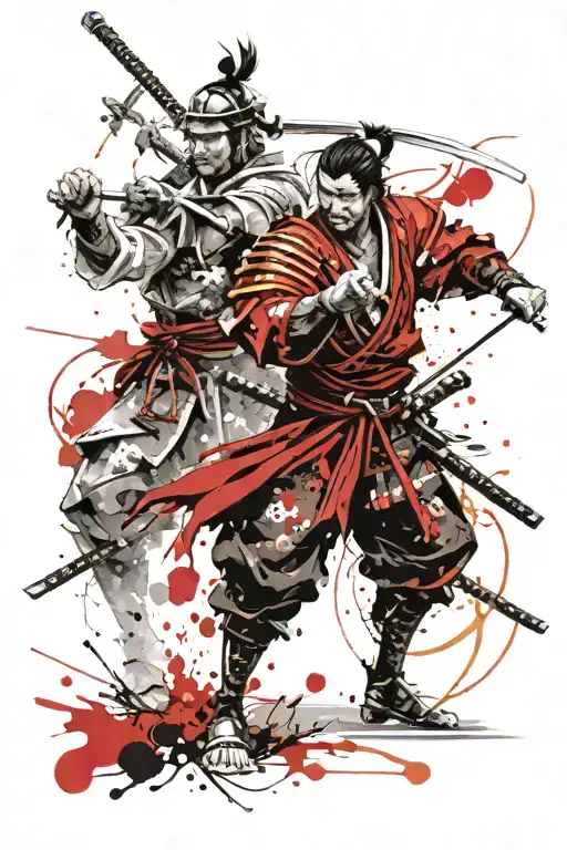 Samurai Battle Scene