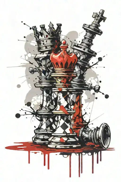 Cloudy King Chess Piece