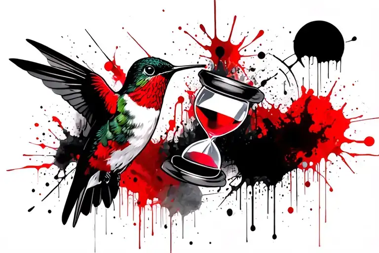 Hummingbird And Hourglass