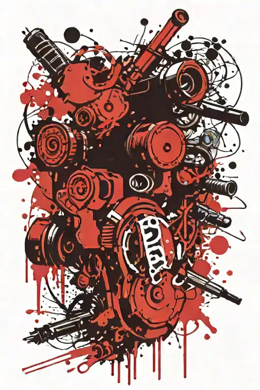 Military Gear Tattoo