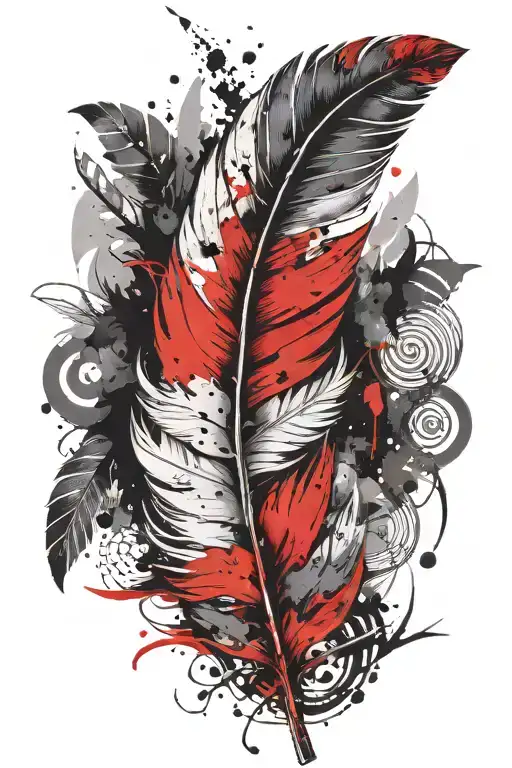 Large Feather Feather Feather