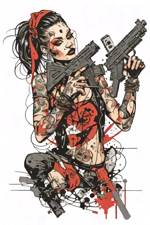Manka Girl With Guns And Money