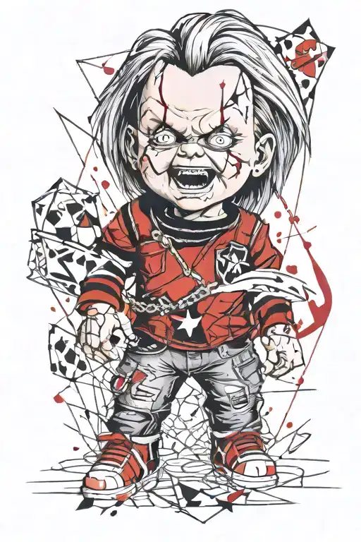 Chucky Inside A Diamond