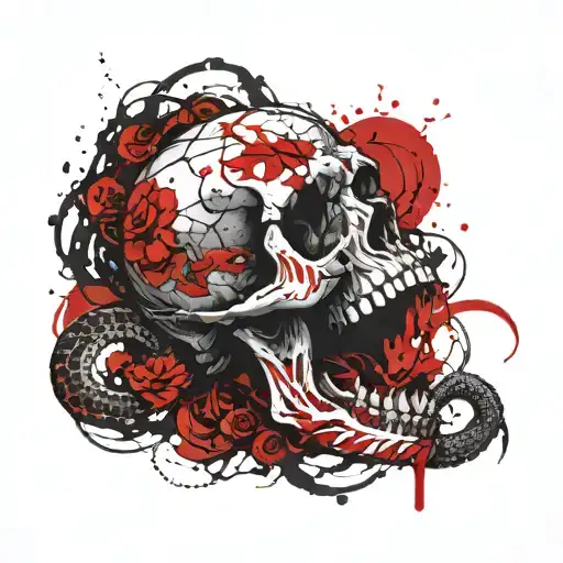 Skull And Snake