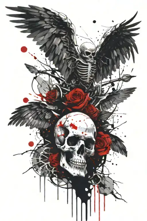 Skull And Angel