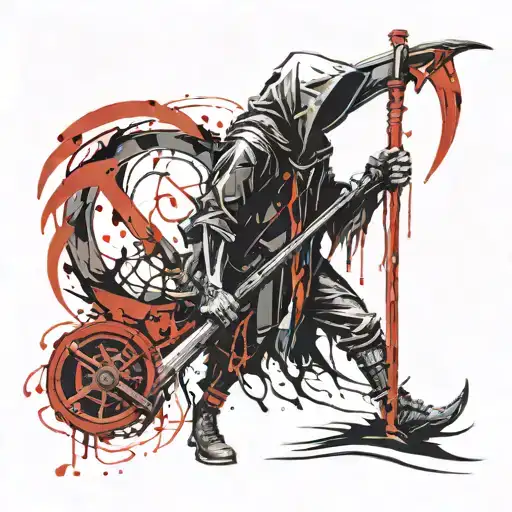 Reaper Holding A Scythe