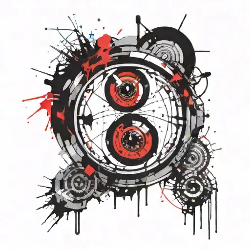 A Distorted Concentric Circle With An Eye In The Middle