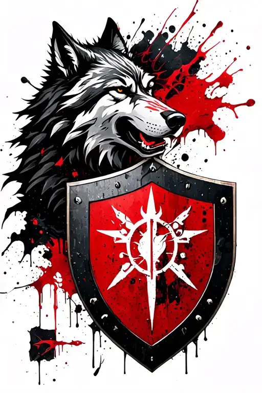 Wolf And Shield Stark Sigil