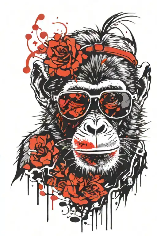 Monkey Wearing Sunglasses