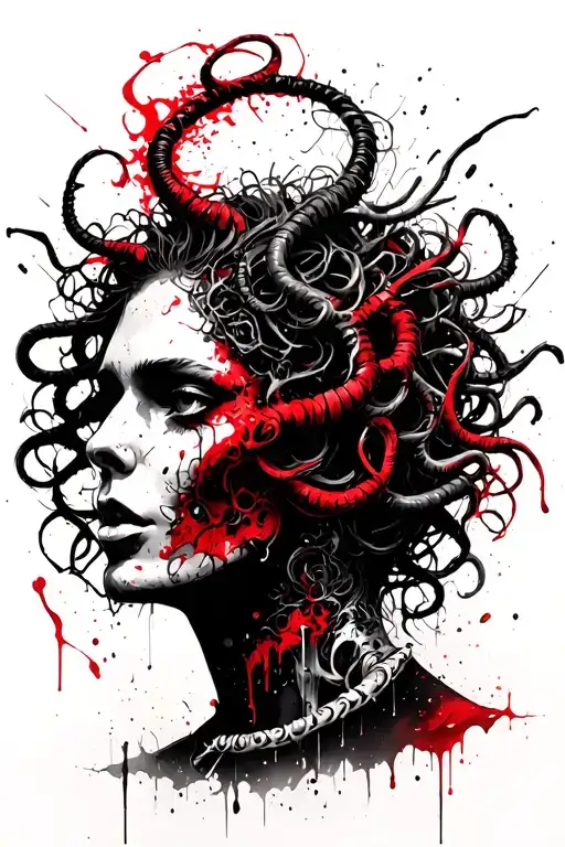 Medusa Head In The Sharp Edges