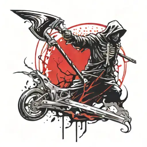 Reaper Holding A Scythe