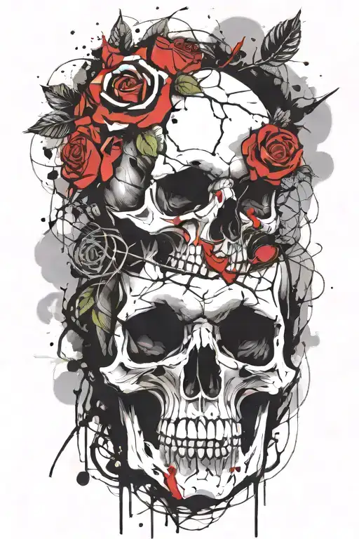 Skull And Roses