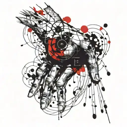 Depression Hand Tattoo Design