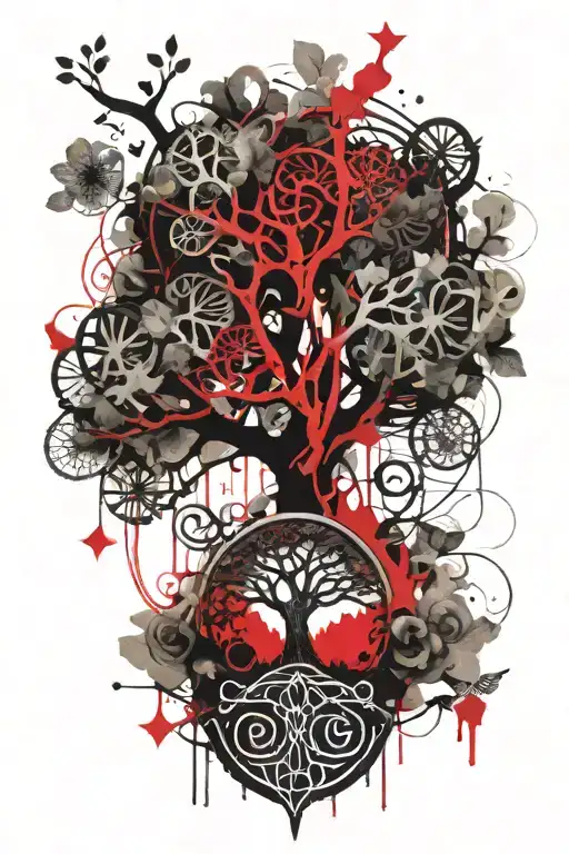 Tree Of Life With The Letters Weapon