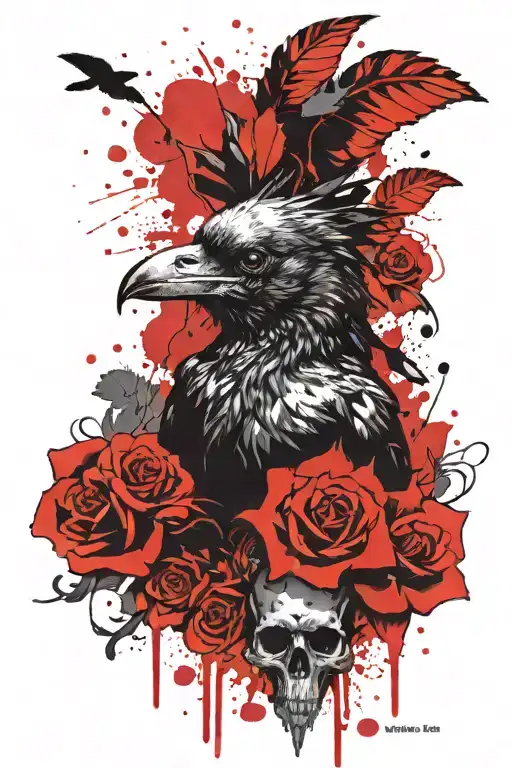 Crow And Skull