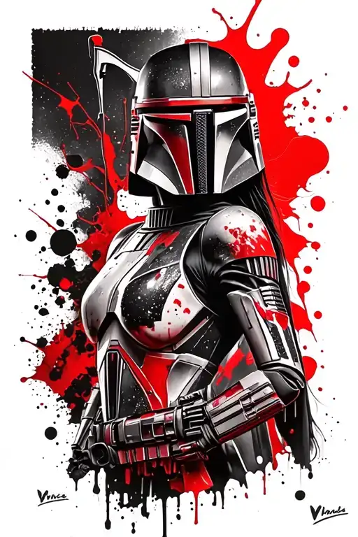 Female No Helmet Mandalorian Star Wars