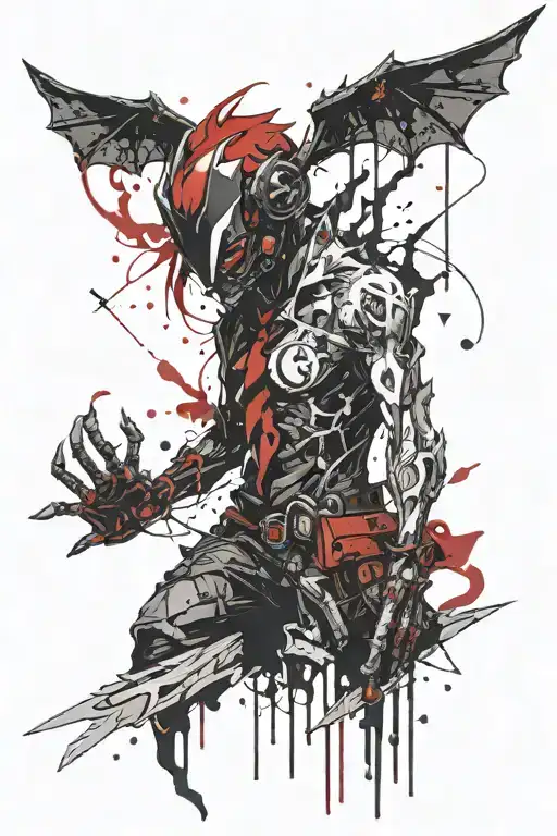 Dark Devil From Chainsaw Man Manga Inspired