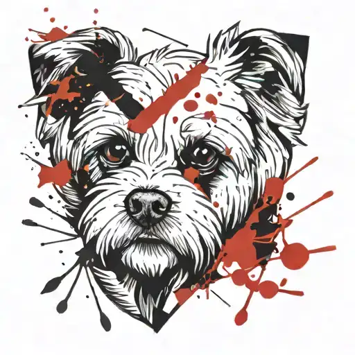 Bichon Maltese Head Line