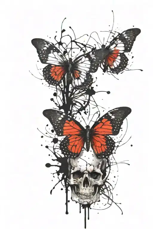 Skeleton Butterfly Wings