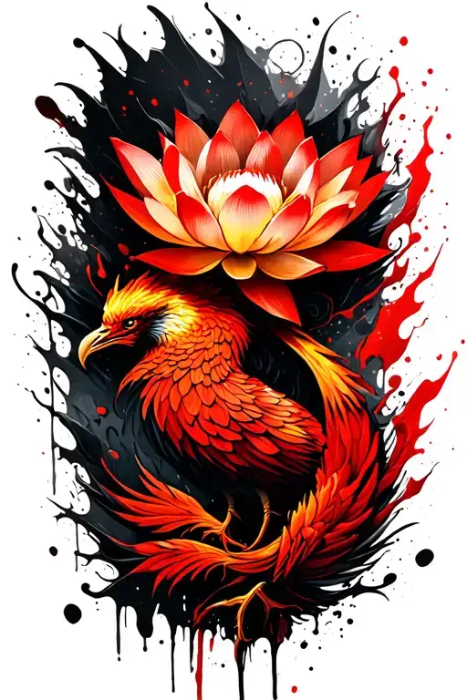 Fiery Phoenix Lotus Flowers