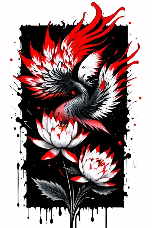 Fiery Phoenix Lotus Flowers