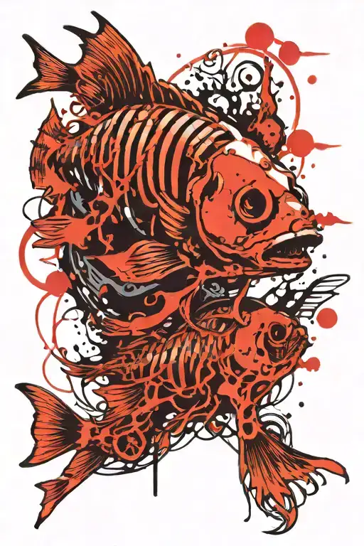 Fish Skeleton Smoking