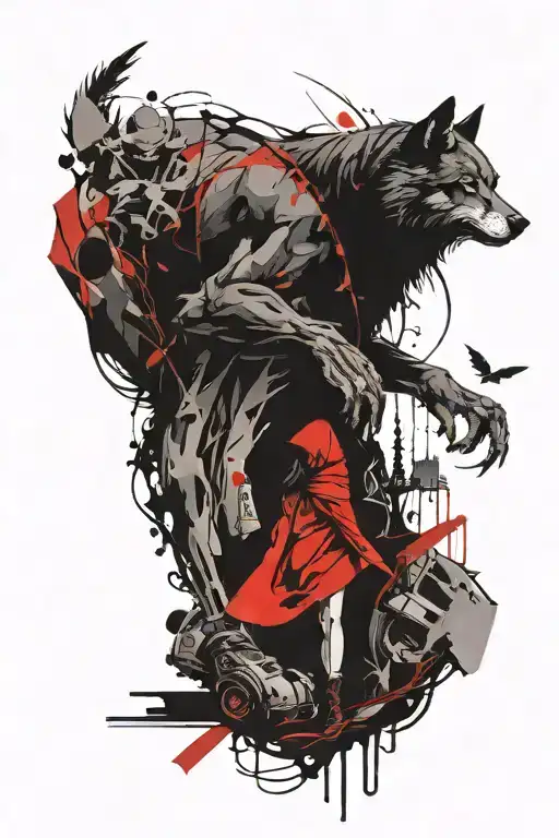 Little Red Riding Hood Sleeve Inspired