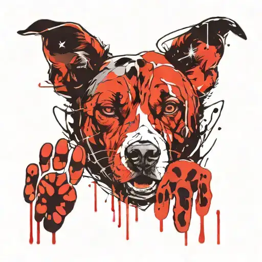 Dog And Cat Paw Print