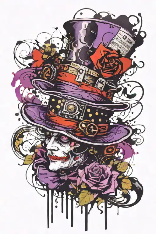 Mad Hatter Purple And Black