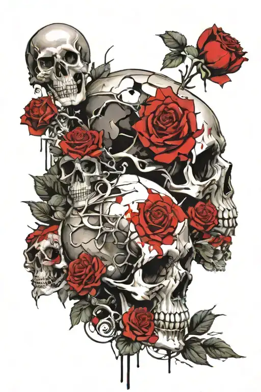 Rose And Skull