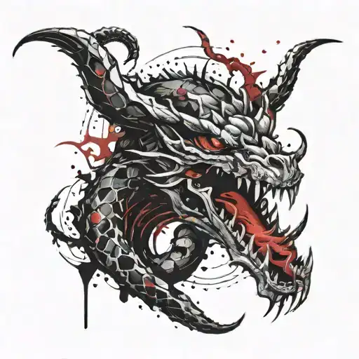 Demon Snake With Fangs