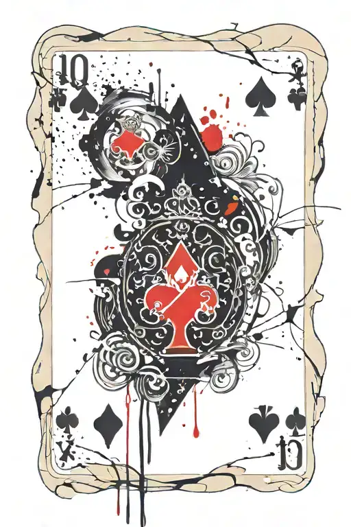 Queen Of Spades Playing Card