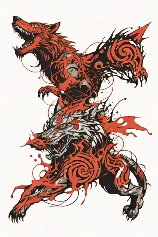 Wolf And Dragon Wrapping