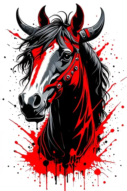 Viking Horse Head And I Roll