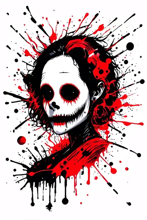 Cartoon Tattoo From Tim Burton