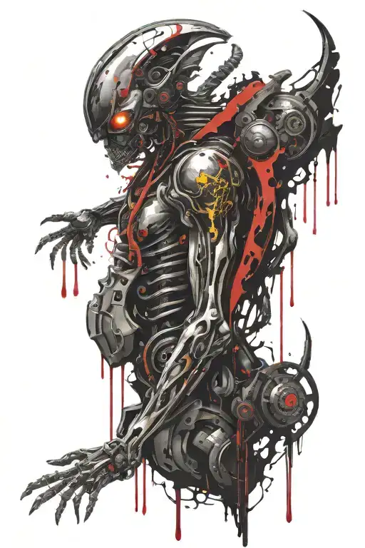 Spine In Alien Style Bio Mechanical