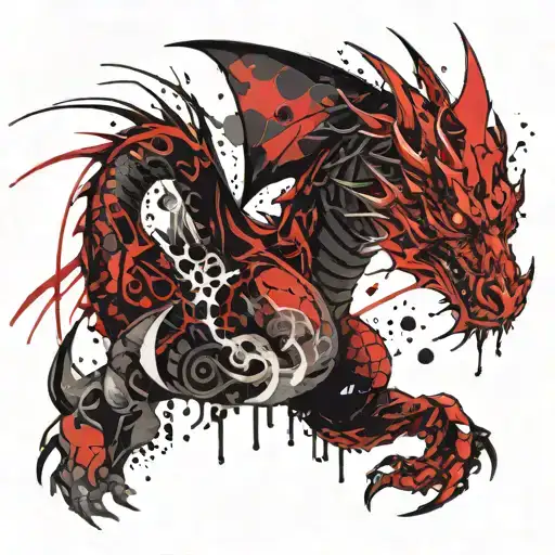 Fentanyl Dragon Tattoo