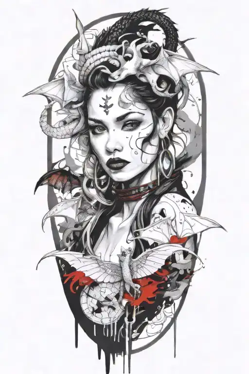 Dragon With Wings Nd Horns