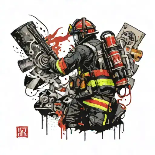 Firefighter Holding