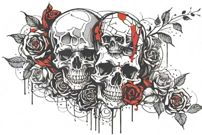 Skull And Roses