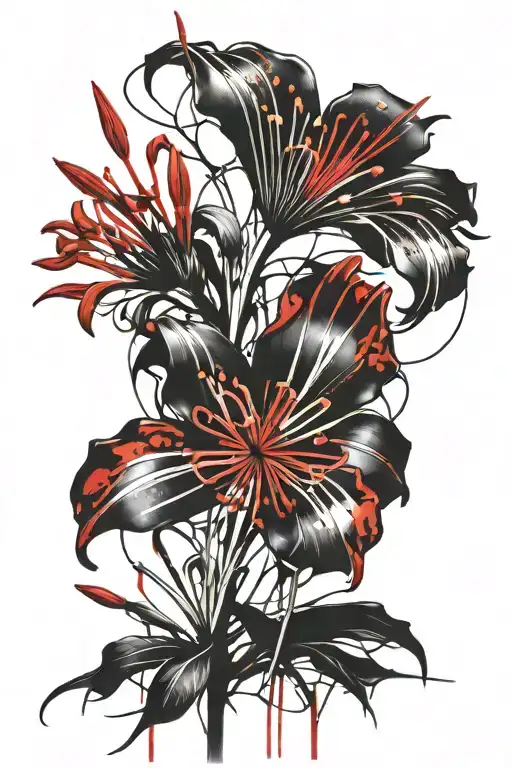 Red Japanese Spider Lily