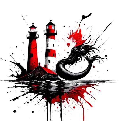 Memaid And Lighthouse