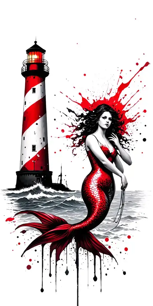 Memaid And Lighthouse