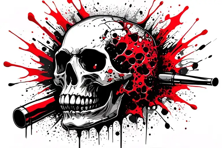 Skull Crushed By Bullet