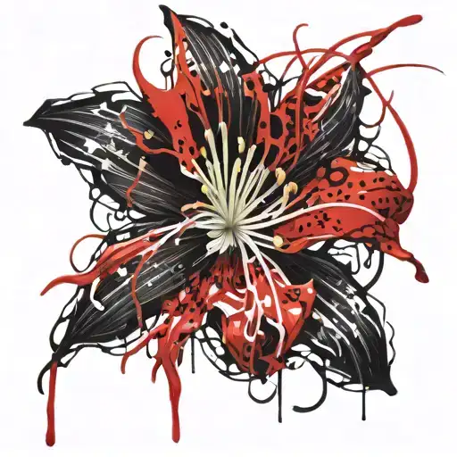 Spider Lily Blooming