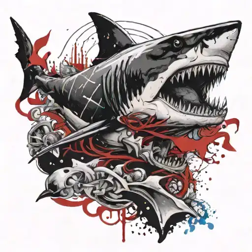 Heavy Metal Shark Swimming