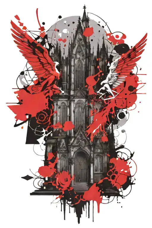 Koln Cathedral Scene With Cherub Angels