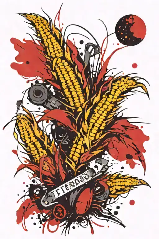 Corn Feilds In Background