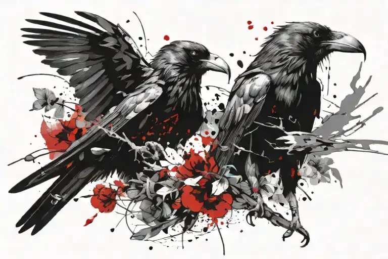 Crow Flower Fight Scene