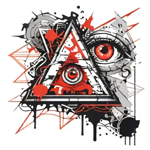 Triangle With A Creepy Eye Inside